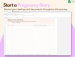 Pregnancy Planner & Journal Google Spreadsheet