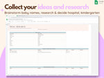Pregnancy Planner & Journal Google Spreadsheet