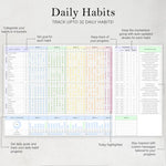 Daily Habit Tracker Spreadsheet