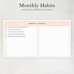 Daily Habit Tracker Spreadsheet