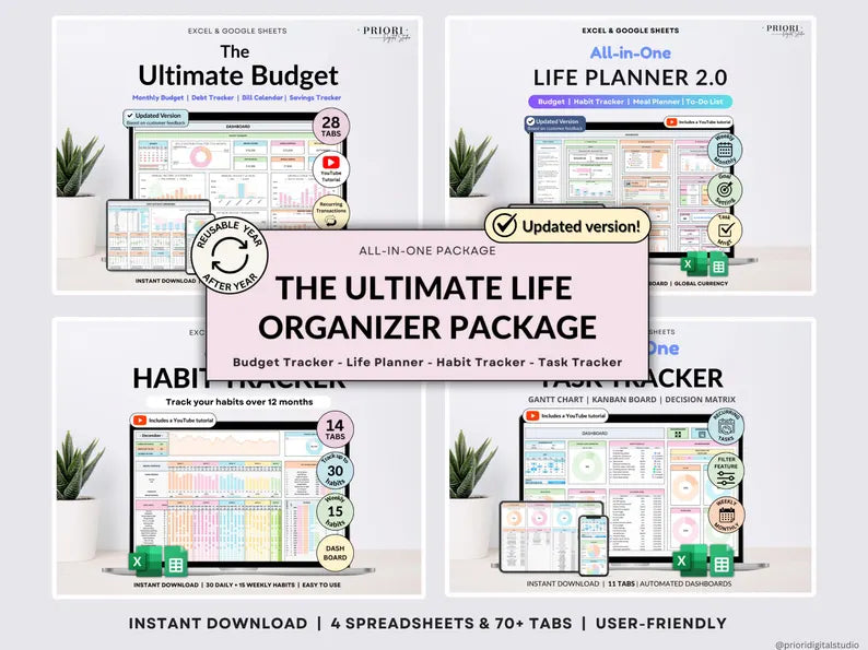 The Ultimate Life Organizer Package